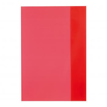 10 Herlitz Heftumschläge / Hefthüllen DIN A5 / Farbe: transparent rot