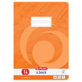 10 Herlitz Notenhefte / A4 / 8 Blatt / Lineatur 14