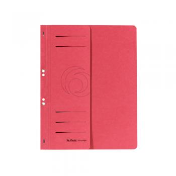 10 Herlitz Ösenhefter / aus Manila Karton / DIN A4 / Farbe: rot