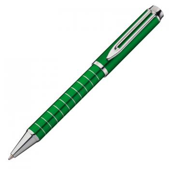 10 Kugelschreiber / aus Metall / Farbe: grün