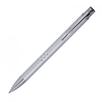 10 Kugelschreiber aus Metall mit beidseitige Namensgravur - Farbe: silber