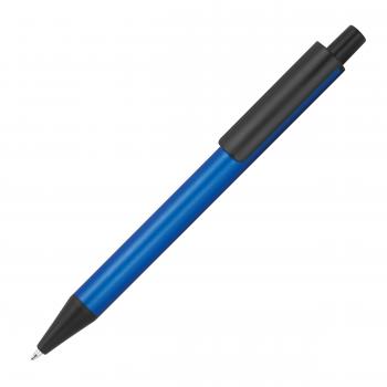 10 Kugelschreiber aus Metall mit Gravur / Farbe: metallic blau