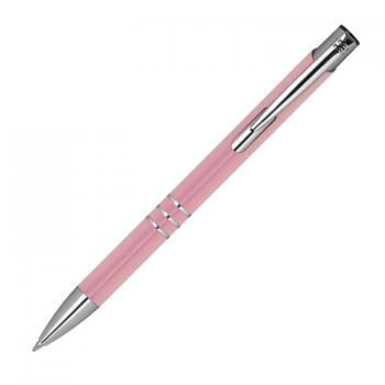 10 Kugelschreiber aus Metall mit Gravur / Farbe: rose'