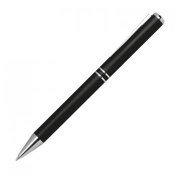 10 Kugelschreiber aus Metall mit Gravur / mit speziellem Clip / Farbe: schwarz
