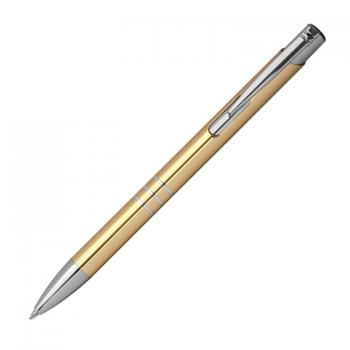 10 Kugelschreiber aus Metall mit Namensgravur - Farbe: gold
