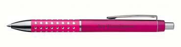 10 Kugelschreiber mit Gravur / "Glitzer" / Farbe: pink