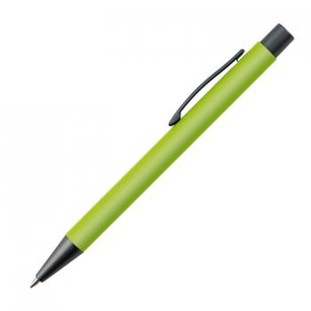 10 Kugelschreiber mit Gravur / mit Clip aus Metall / Farbe: apfelgrün