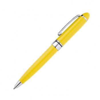10 Minikugelschreiber / aus Metall / Farbe: gelb