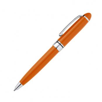 10 Minikugelschreiber / aus Metall / Farbe: orange