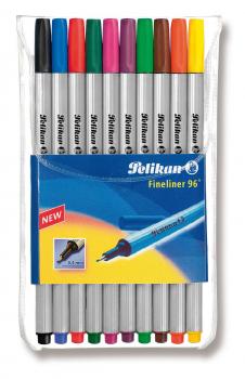 10 Pelikan Fineliner 96® / 10 verschiedene Farben