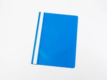 10 PVC Schnellhefter DIN A4 / Farbe: mittel-blau