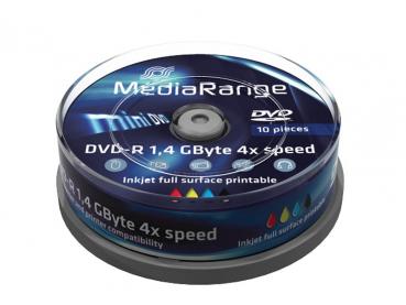 10 Rohlinge Mini DVD-R (8cm) 1,4 GB Printable