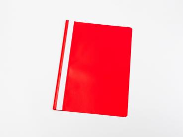 10 Schnellhefter DIN A4 / PP / Farbe: rot