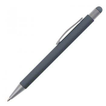 10 Touchpen Kugelschreiber / aus Metall / Farbe: anthrazit