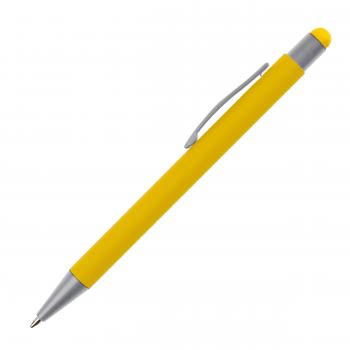 10 Touchpen Kugelschreiber / aus Metall / Farbe: gelb