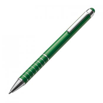 10 Touchpen Kugelschreiber / aus Metall / Farbe: grün