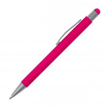 10 Touchpen Kugelschreiber / aus Metall / Farbe: pink