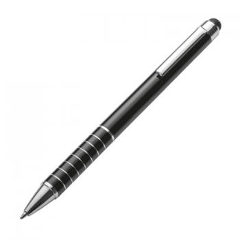 10 Touchpen Kugelschreiber / aus Metall / Farbe: schwarz