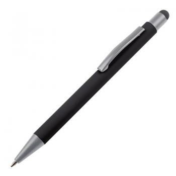 10 Touchpen Kugelschreiber / aus Metall / Farbe: schwarz