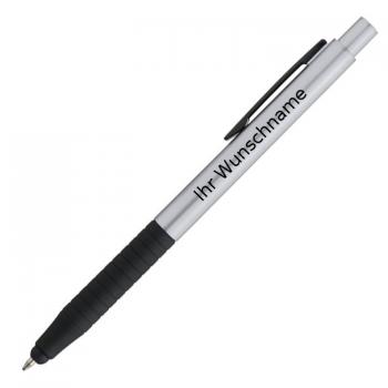 10 Touchpen Kugelschreiber mit Gravur / Farbe: silber