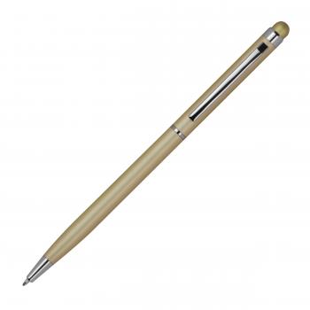 10 Touchpen Kugelschreiber mit Gravur / schlankes design / Farbe: gold