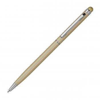 10 Touchpen Kugelschreiber mit Gravur / schlankes design / Farbe: gold