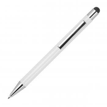 10 Touchpen Kugelschreiber mit Namensgravur - aus Metall - Stylusfarbe: schwarz