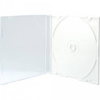 10 Xlayer DVD CD Hüllen Single slimcase professional weiß