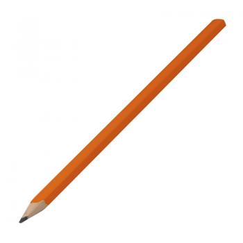 10 Zimmermannsbleistifte mit Gravur / Länge: 25cm / Farbe: lackiert orange