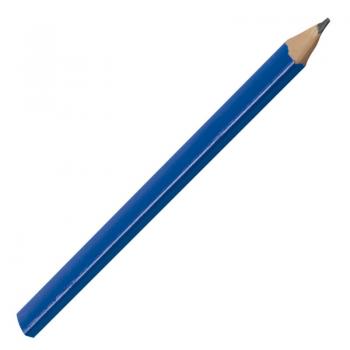 10 Zimmermannsbleistifte mit Gravur / mit Linealaufdruck / 17,5cm / Farbe: blau