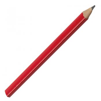 10 Zimmermannsbleistifte mit Namensgravur - mit Linealaufdruck - 17,5cm / rot