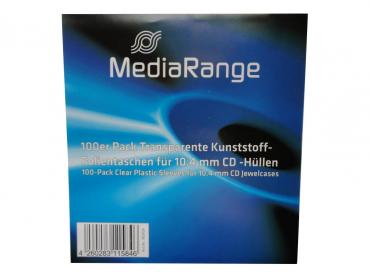 100 CD Hüllen für 10.4mm CD Jewelcases / Folienhüllen / Sleeves