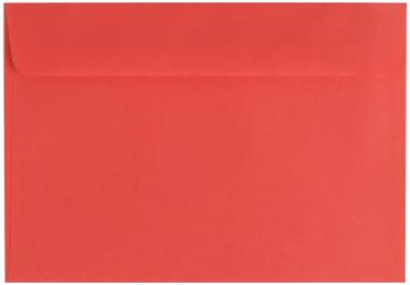 100 farbige Briefumschläge / Din C6 / Farbe: rot