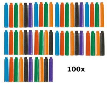 100 farbige Füllerpatronen / Tintenpatronen