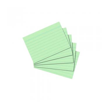 100 Herlitz Karteikarten DIN A8 / liniert / Farbe: grün