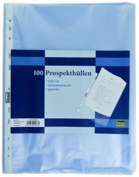 100 IDENA Prospekthüllen / DIN A4 Klarsichthüllen