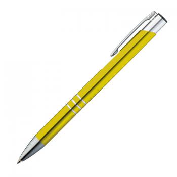 100 Kugelschreiber aus Metall / Farbe: gelb