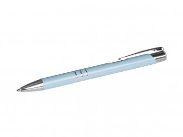 100 Kugelschreiber aus Metall / Farbe: pastell blau