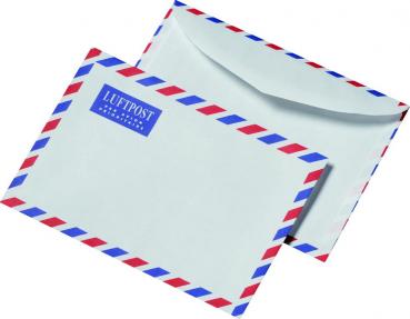 100 Luftpost Briefumschläge Din C6 Luftpostumschläge