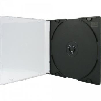 100 XLayer DVD CD Hüllen Single black slimcase