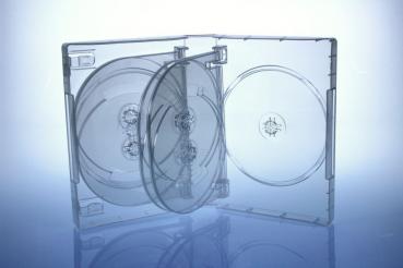 10fach 10er DVD/CD Box Hüllen transparent