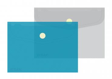 10x Dokumententasche / Größe: 14,5 x 10,5cm / Farbe: je 5x blau und klar