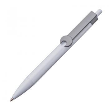 10x Druckkugelschreiber mit Gravur / "Schraubenschlüssel" / Clipfarbe: grau