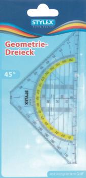 10x Geo-Dreieck / Geometriedreieck / 16cm / mit Griff
