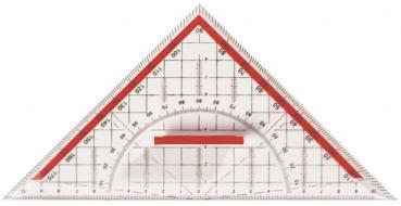 10x Geo-Dreieck Geometriedreieck mit Griff groß