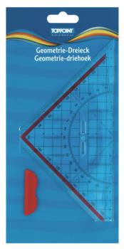 10x Geo-Dreieck Geometriedreieck mit Griff groß