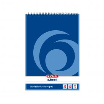 10x Herlitz Spiral-Notizblock / Schreibblock / DIN A5 / liniert