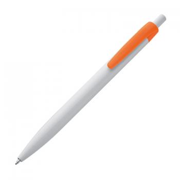 10x Kugelschreiber / Clipfarbe: je 2x grün, orange, gelb, rot und blau