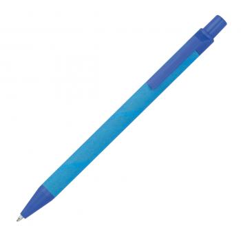 10x Kugelschreiber aus Pappe / Farbe: blau