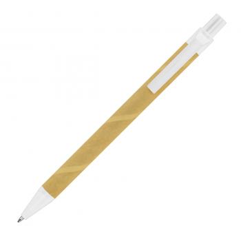 10x Kugelschreiber aus Pappe / Farbe: braun